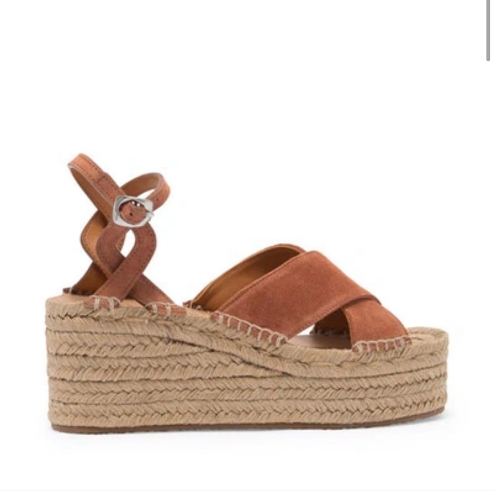 Rag‎ & Bone Hera Espadrille wedge sandal new suede 9